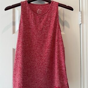 Nike Dri-FIT Athletic Tank Top in Marled Red